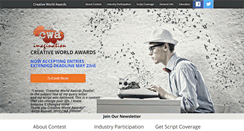 Desktop Screenshot of creativeworldawards.com